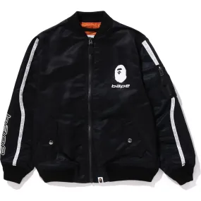 A BATHING APE LINE BOMBER JACKET LOOSE FIT JR KIDS