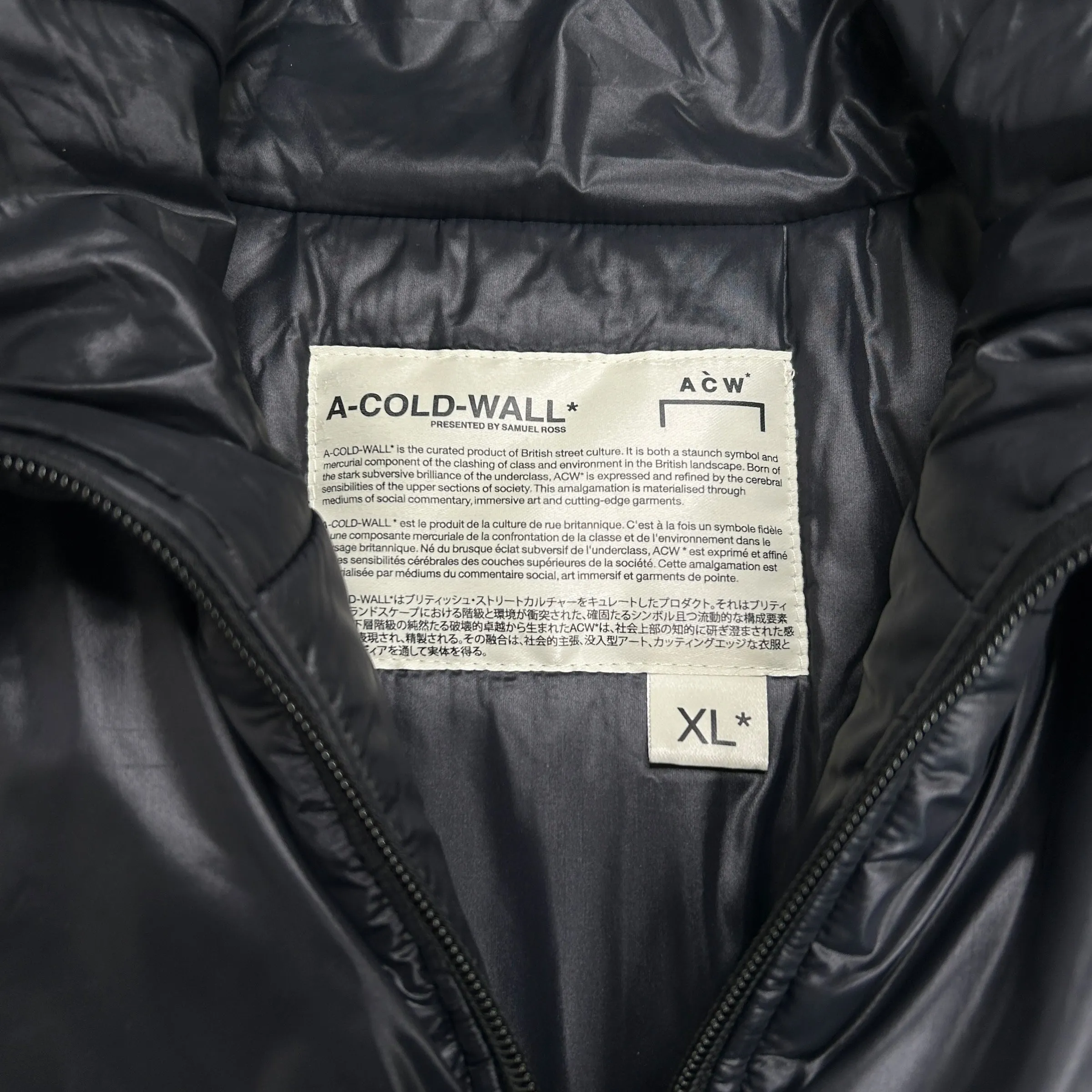 A-COLD-WALL* 2018 MODULAR DOWN JACKET W/ DETACHABLE POCKETS