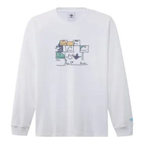 Adidas G Shmoo L/S T-Shirt White