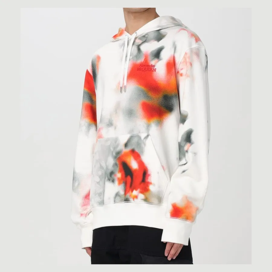 alexander mcqueen  |Flower Patterns Street Style Long Sleeves Cotton Logo