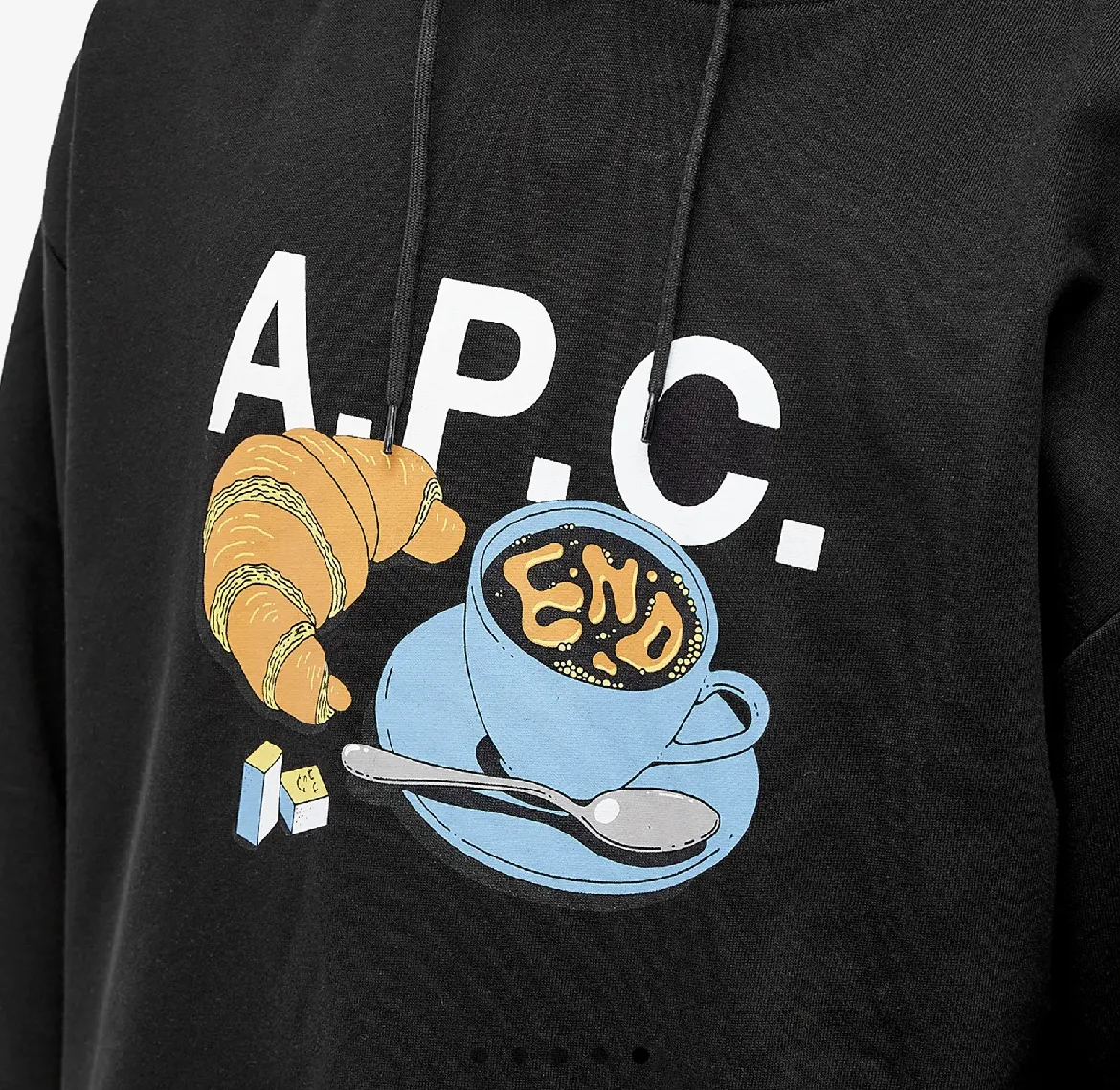 A.P.C.  |Unisex Sweat Street Style Collaboration Long Sleeves Cotton