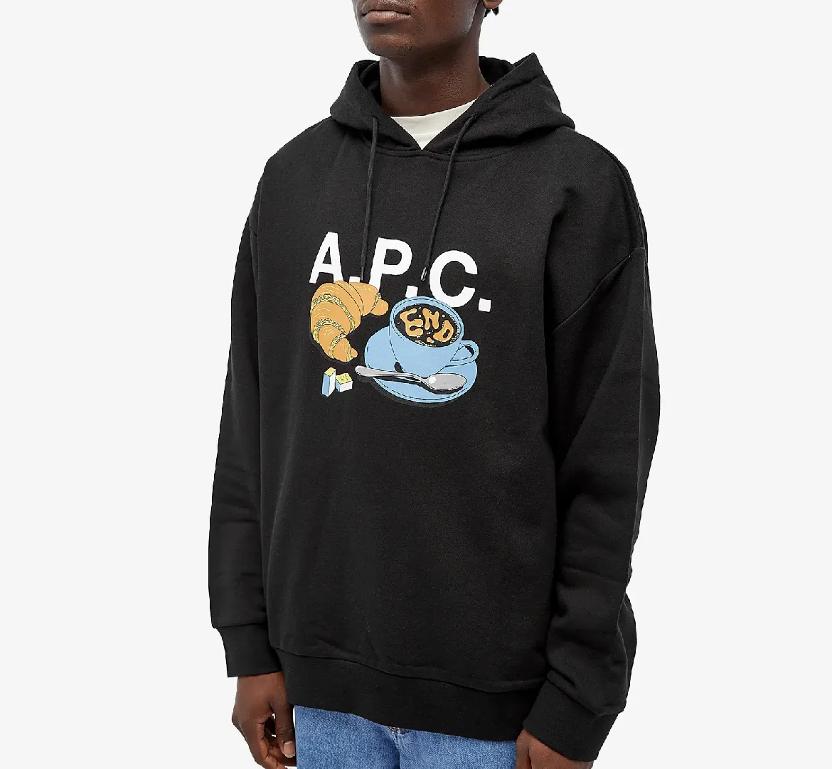 A.P.C.  |Unisex Sweat Street Style Collaboration Long Sleeves Cotton