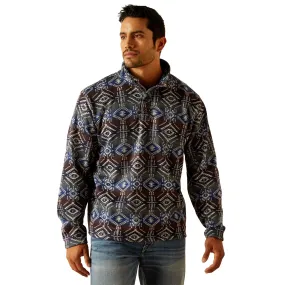 Ariat Mens Men Jetty Grey Serape 1/4 Zip Jacket