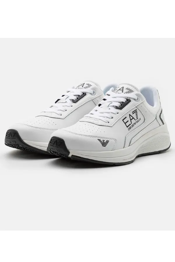 Armani EA7 Leather Sneakers White