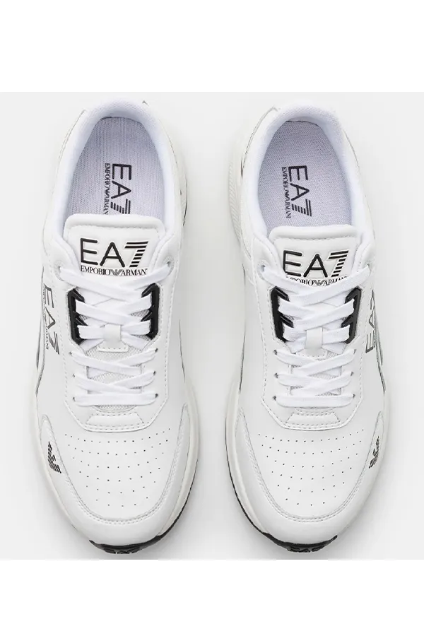 Armani EA7 Leather Sneakers White