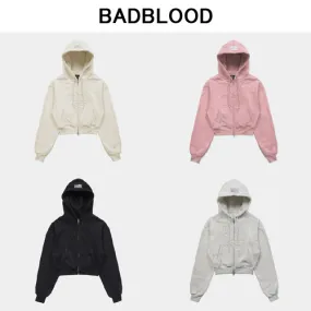 BADBLOOD  |Unisex Street Style Long Sleeves Logo Hoodies & Sweatshirts