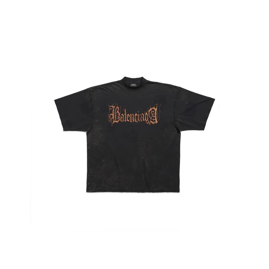 BALENCIAGA  |Heavy Metal T-shirt Large Fit in Black Faded