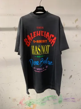 BALENCIAGA  |Men's Not Been Done T-shirt Oversized in Black