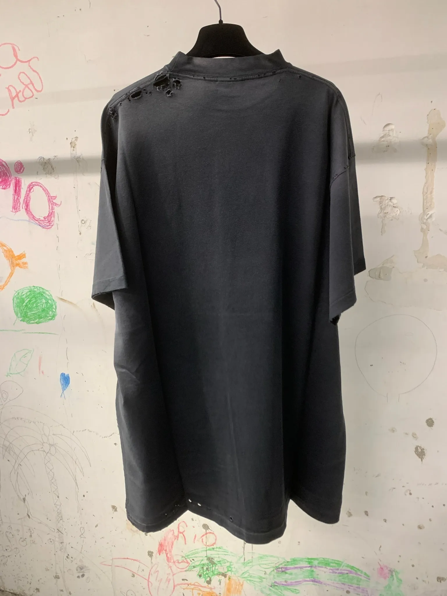 BALENCIAGA  |Men's Not Been Done T-shirt Oversized in Black