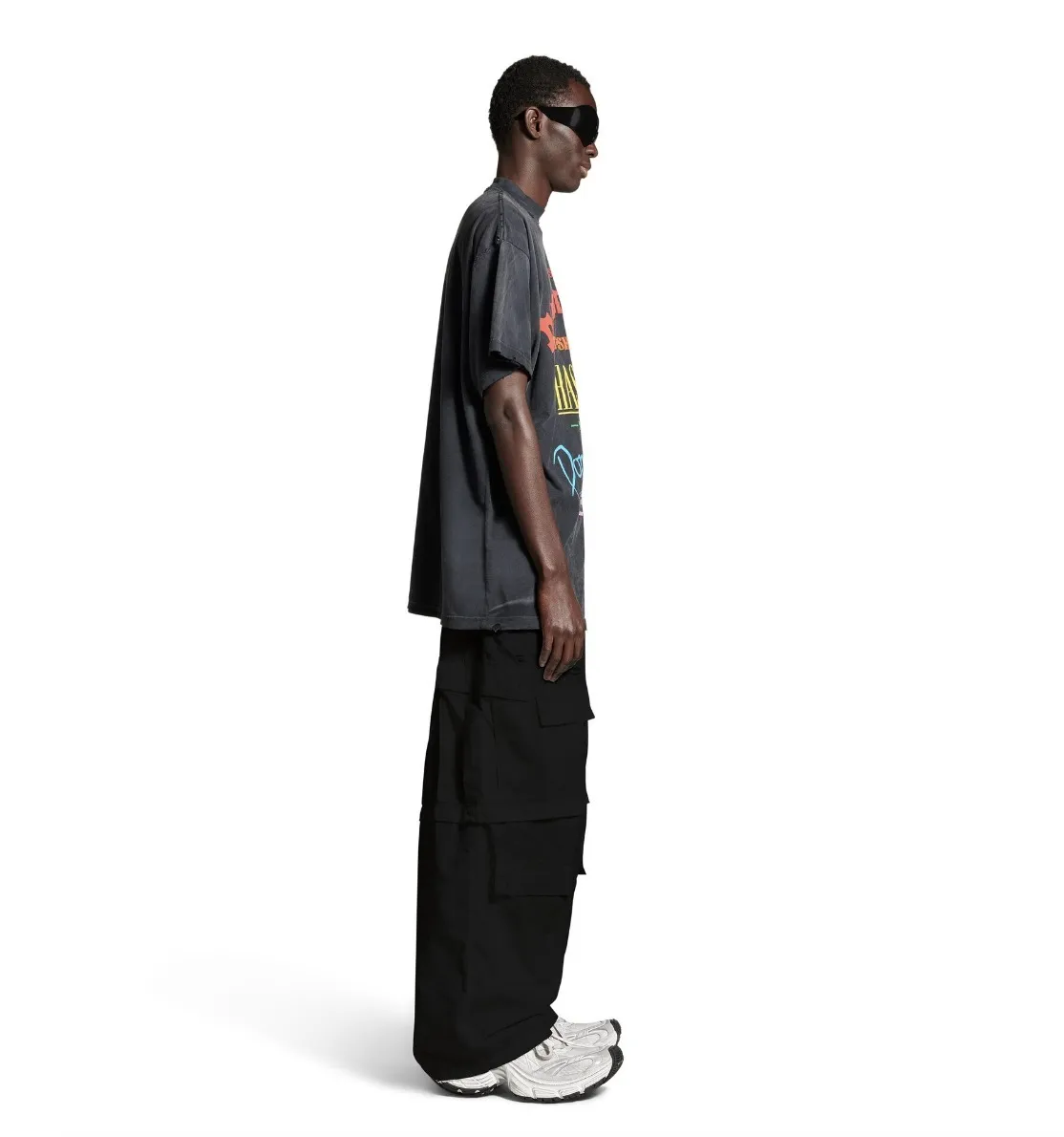 BALENCIAGA  |Men's Not Been Done T-shirt Oversized in Black