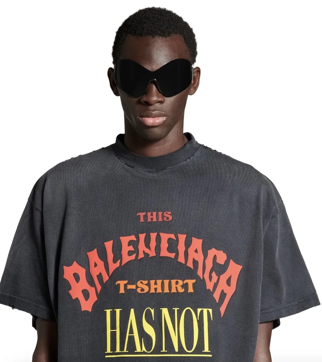 BALENCIAGA  |Men's Not Been Done T-shirt Oversized in Black