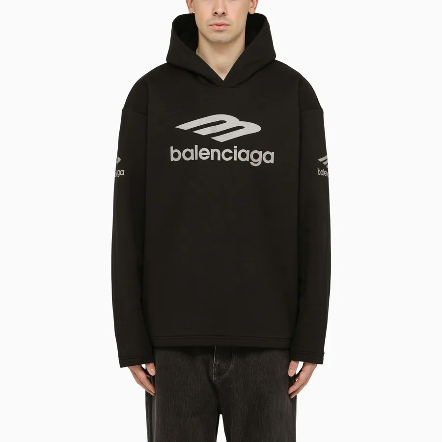 BALENCIAGA  |Street Style Long Sleeves Cotton Oversized Logo Luxury