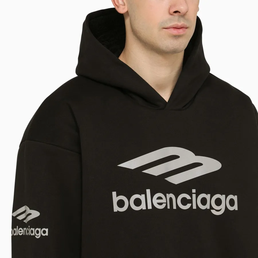 BALENCIAGA  |Street Style Long Sleeves Cotton Oversized Logo Luxury