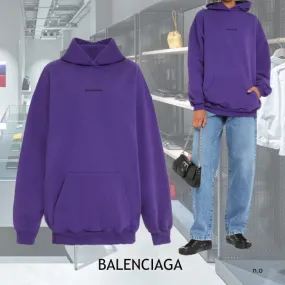 BALENCIAGA  |Unisex Street Style Long Sleeves Cotton Medium Logo