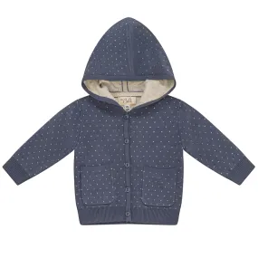 Bebe Bella Dark Blue Grey/Dark Almond Knitted Baby Jacket