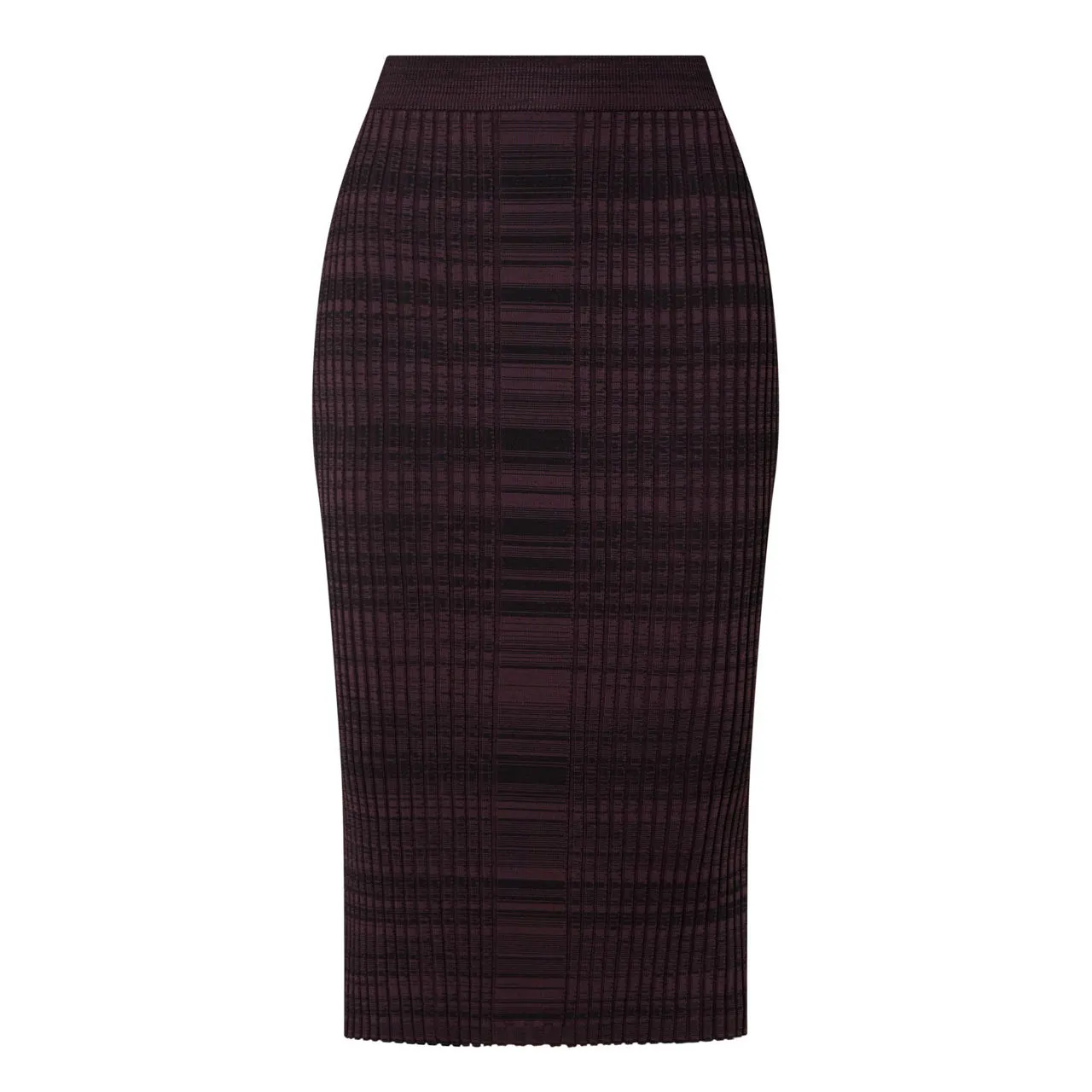 BOSS Farmina Rib-Knit Striped Skirt - Purple