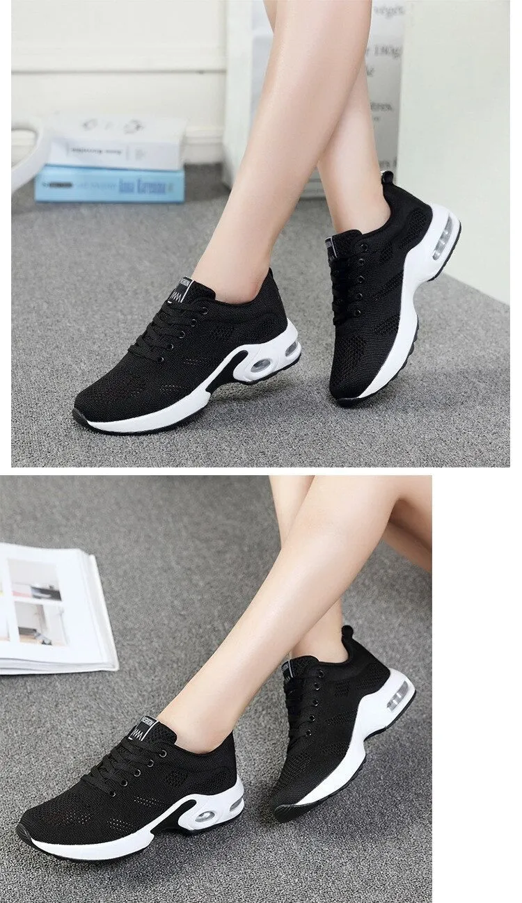 Breathable Comfortable Lightweight Athletic Mesh Couple Running Shoe