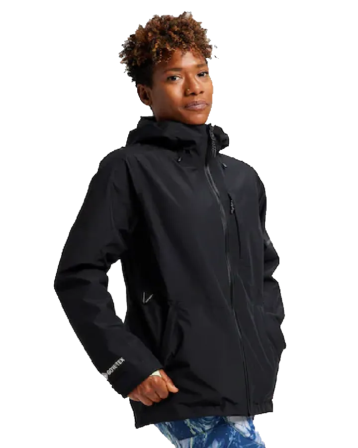 Burton Womens Multipath Gore-Tex 2L Jacket - True Black - 2023