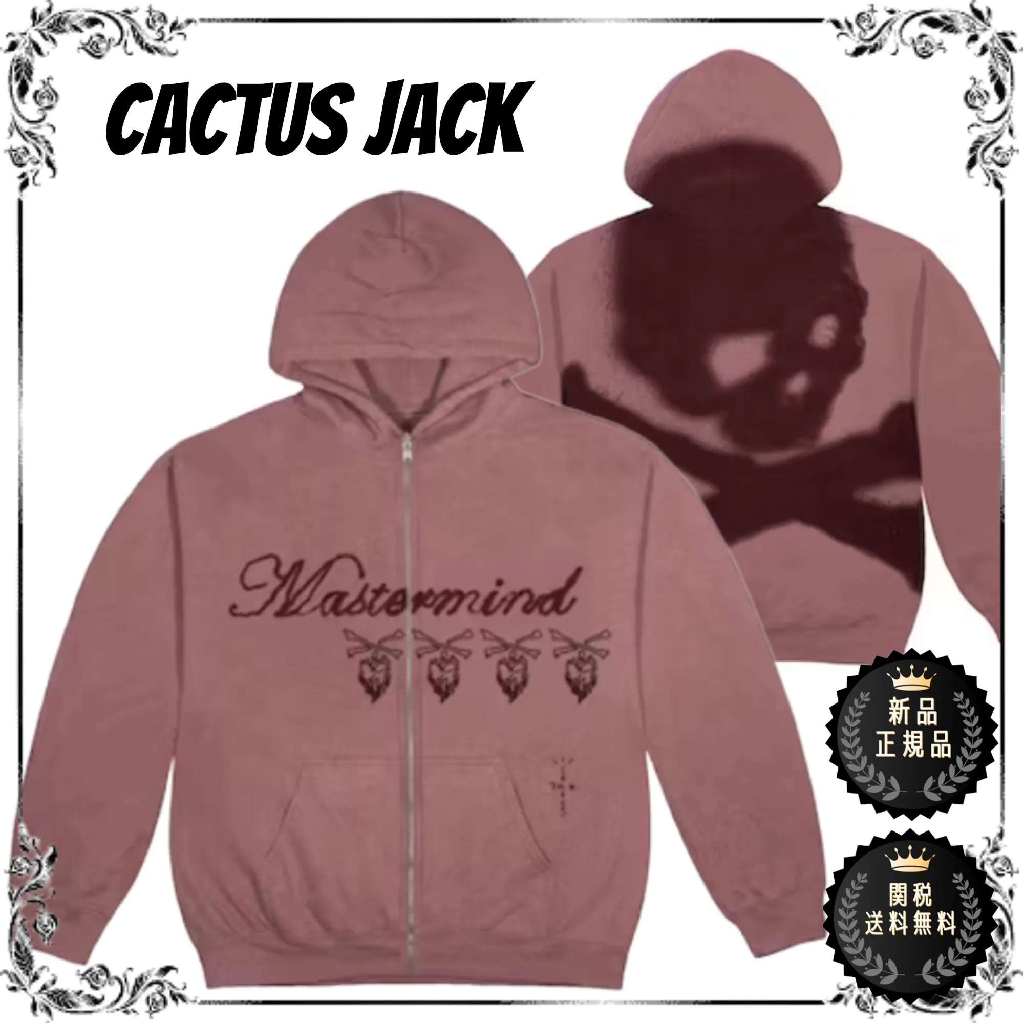 Cactus Jack  |Unisex Street Style Long Sleeves Skater Style Hoodies