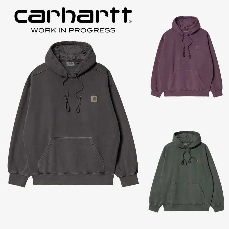 Carhartt  |Unisex Sweat Street Style Long Sleeves Cotton Logo Hoodies