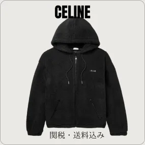 CELINE  |Street Style Long Sleeves Plain Shearling Logo Luxury