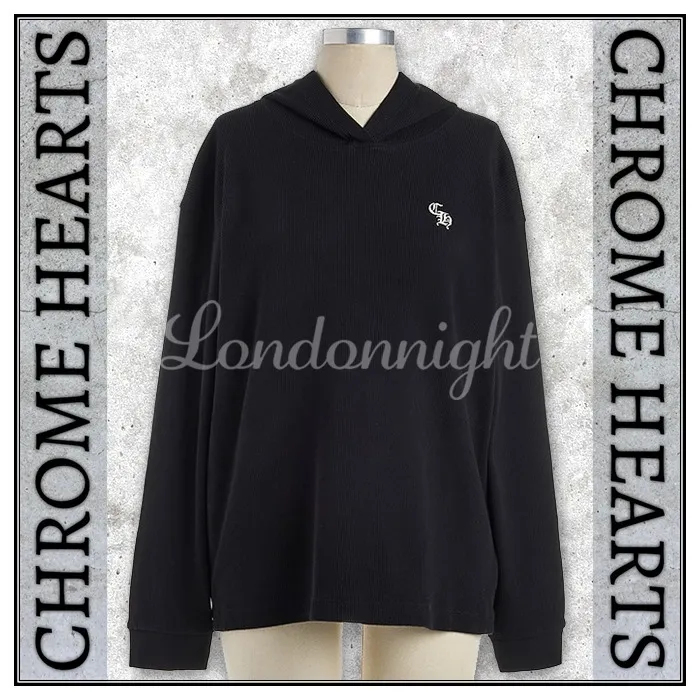 CHROME HEARTS  |Unisex Street Style Long Sleeves Plain Logo