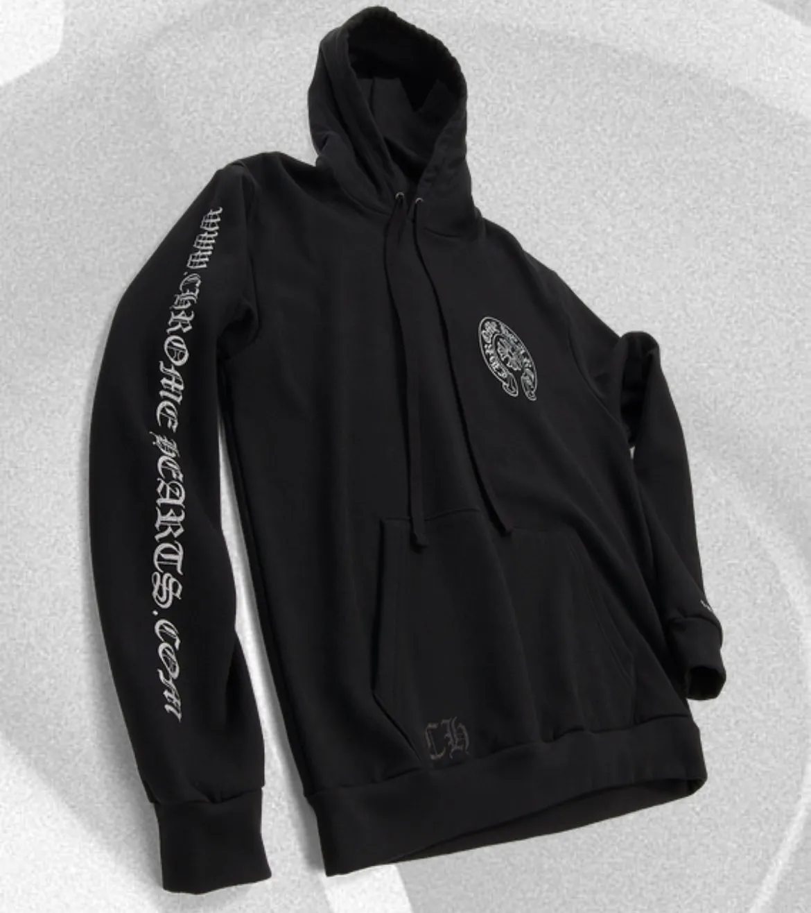 CHROME HEARTS  |Unisex Street Style Plain Logo Skater Style Hoodies