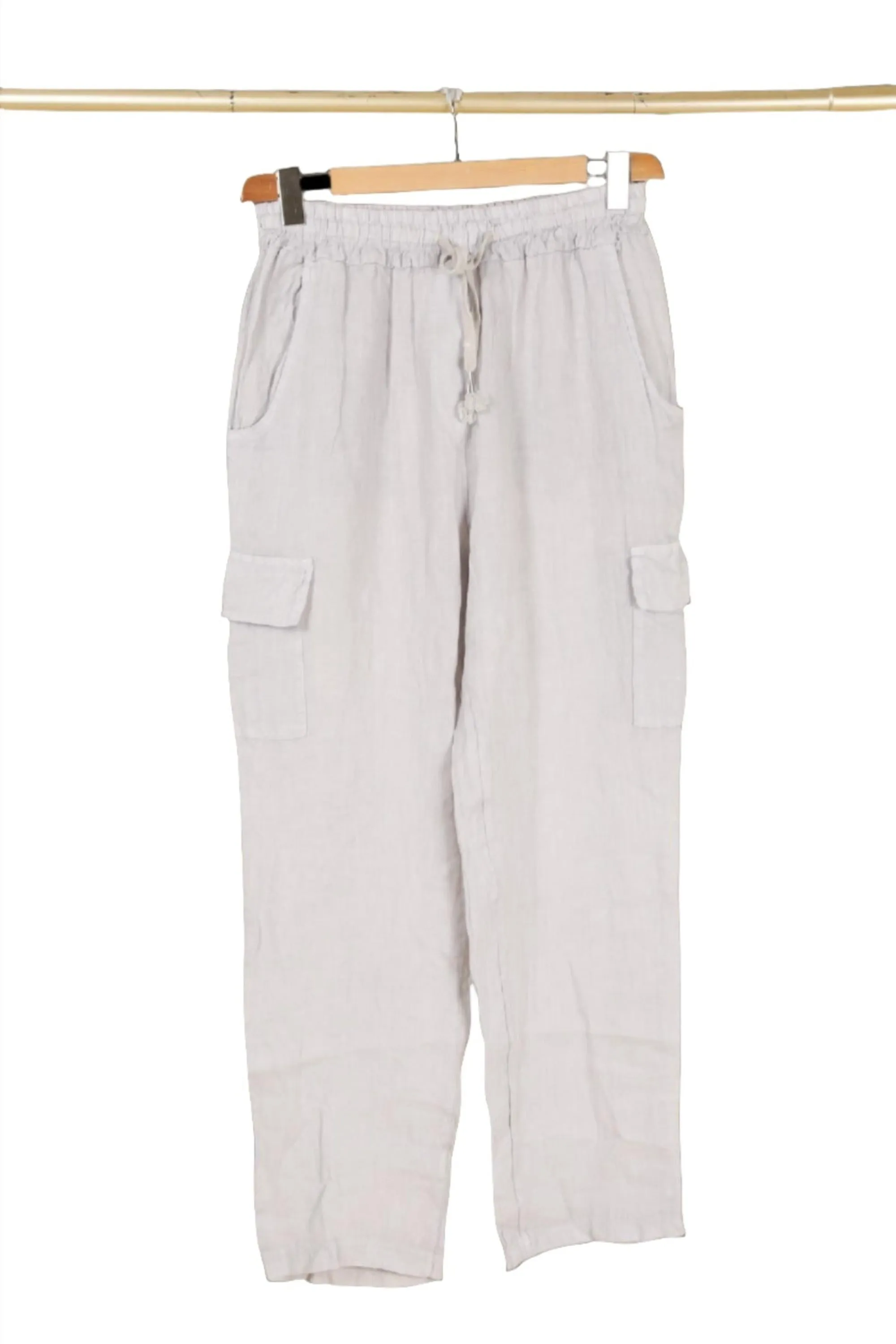 Clever Alice Linen Cargo Pants