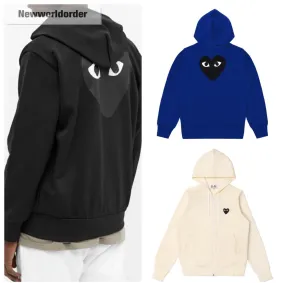 COMME des GARCONS  |Unisex Street Style Plain Logo Designers Hoodies