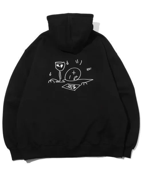 COMPAGNO  |[COMPAGNO]★I am NOT EMBROIDERED HOODIE