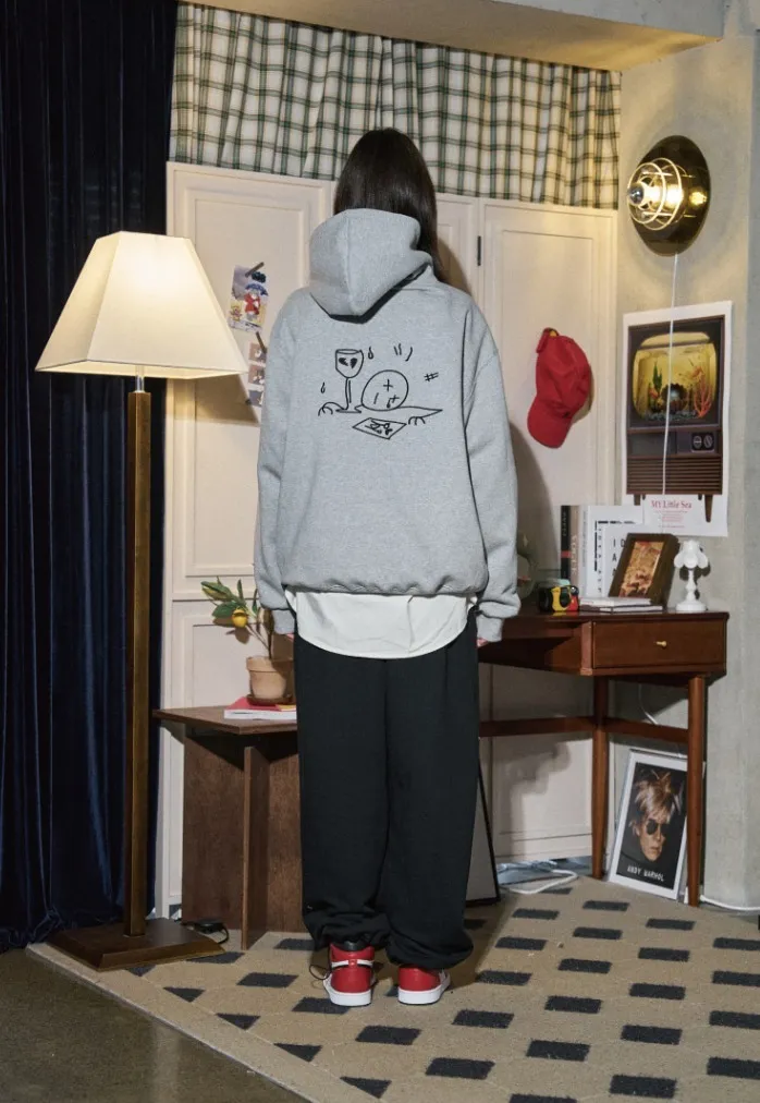 COMPAGNO  |[COMPAGNO]★I am NOT EMBROIDERED HOODIE