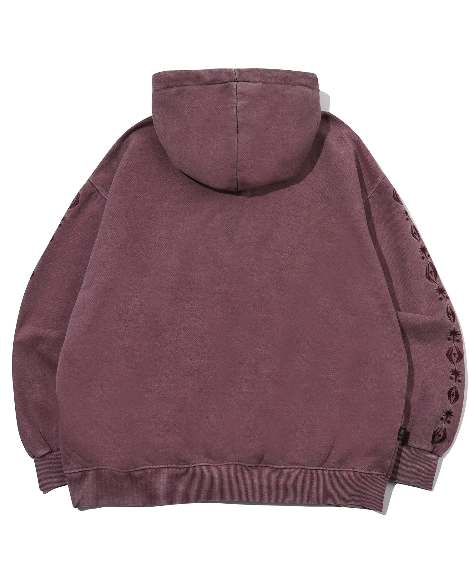 COMPAGNO  |[CPGN STUDIO ]★[2-WAY] Sleeve Star Pigment Hood Zip-Up