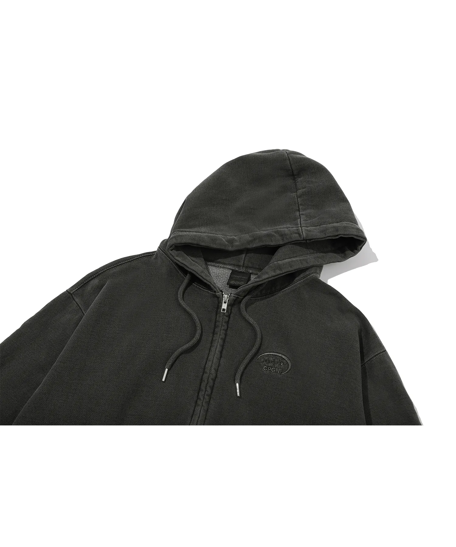 COMPAGNO  |[CPGN STUDIO ]★[2-WAY] Sleeve Star Pigment Hood Zip-Up