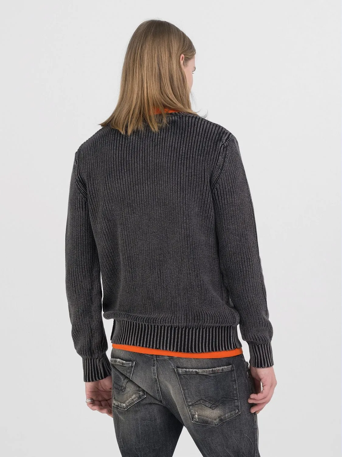 COTTON CREW-NECK SWEATER