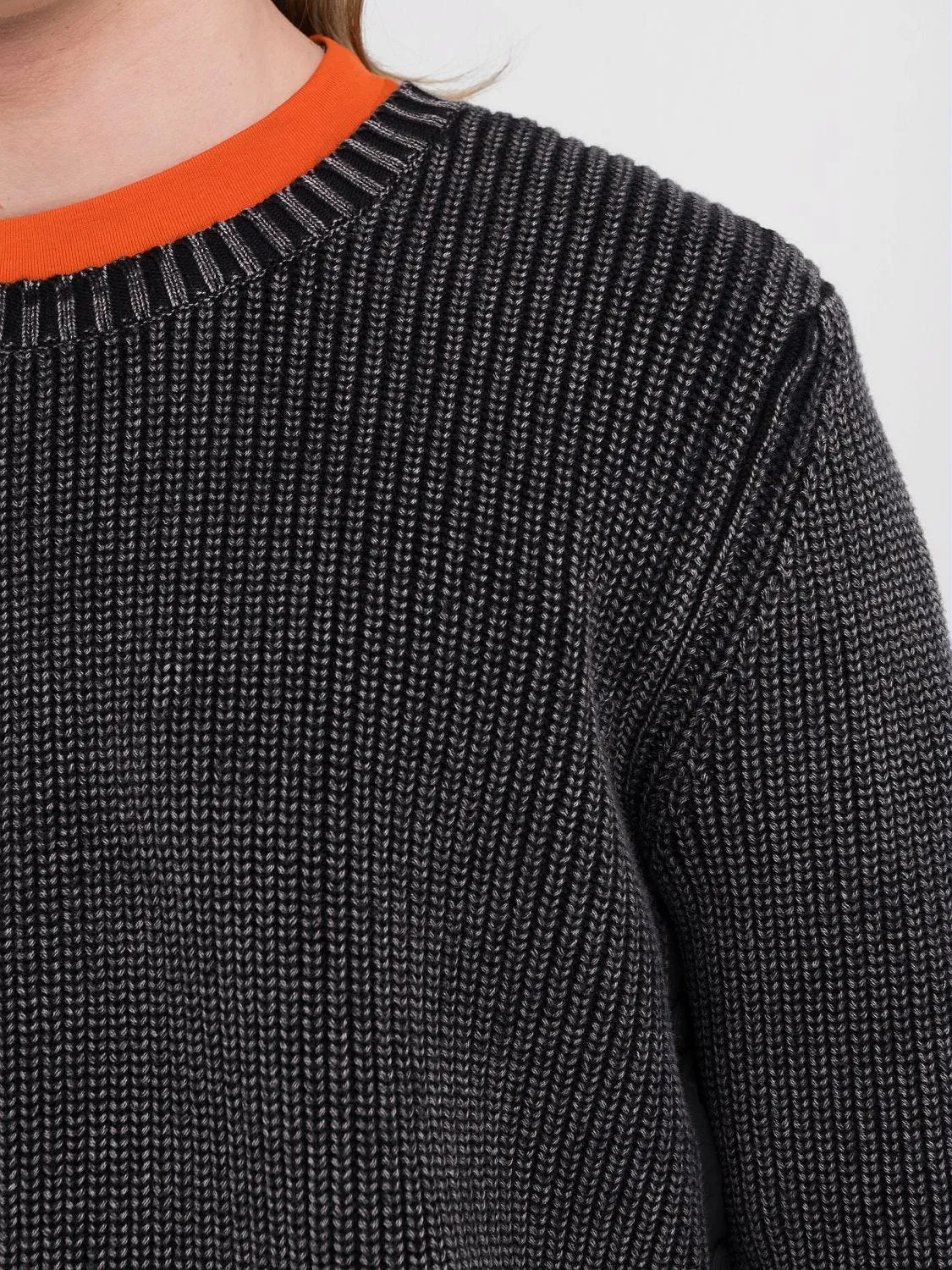 COTTON CREW-NECK SWEATER