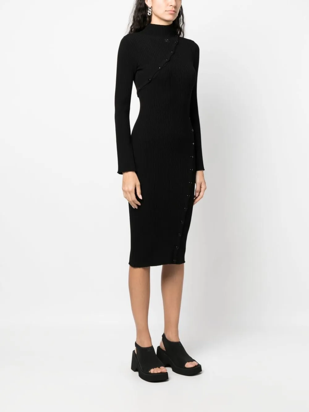 COURREGS Versatile Rib Knit Dress for Women