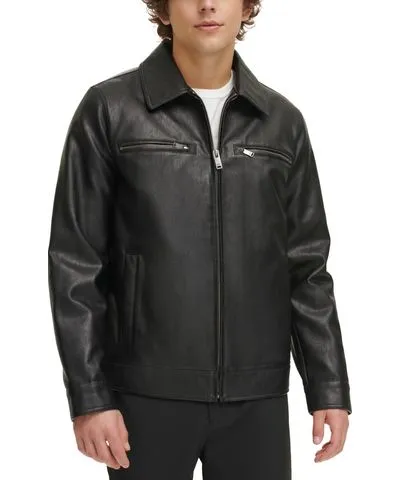 Dockers Men's Classic Faux-Leather Jacket