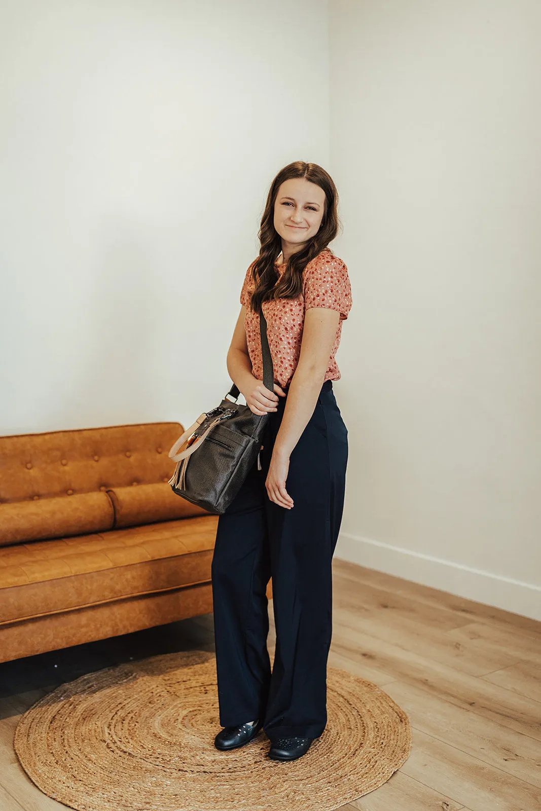 Emma High Waist Pants Two Navy