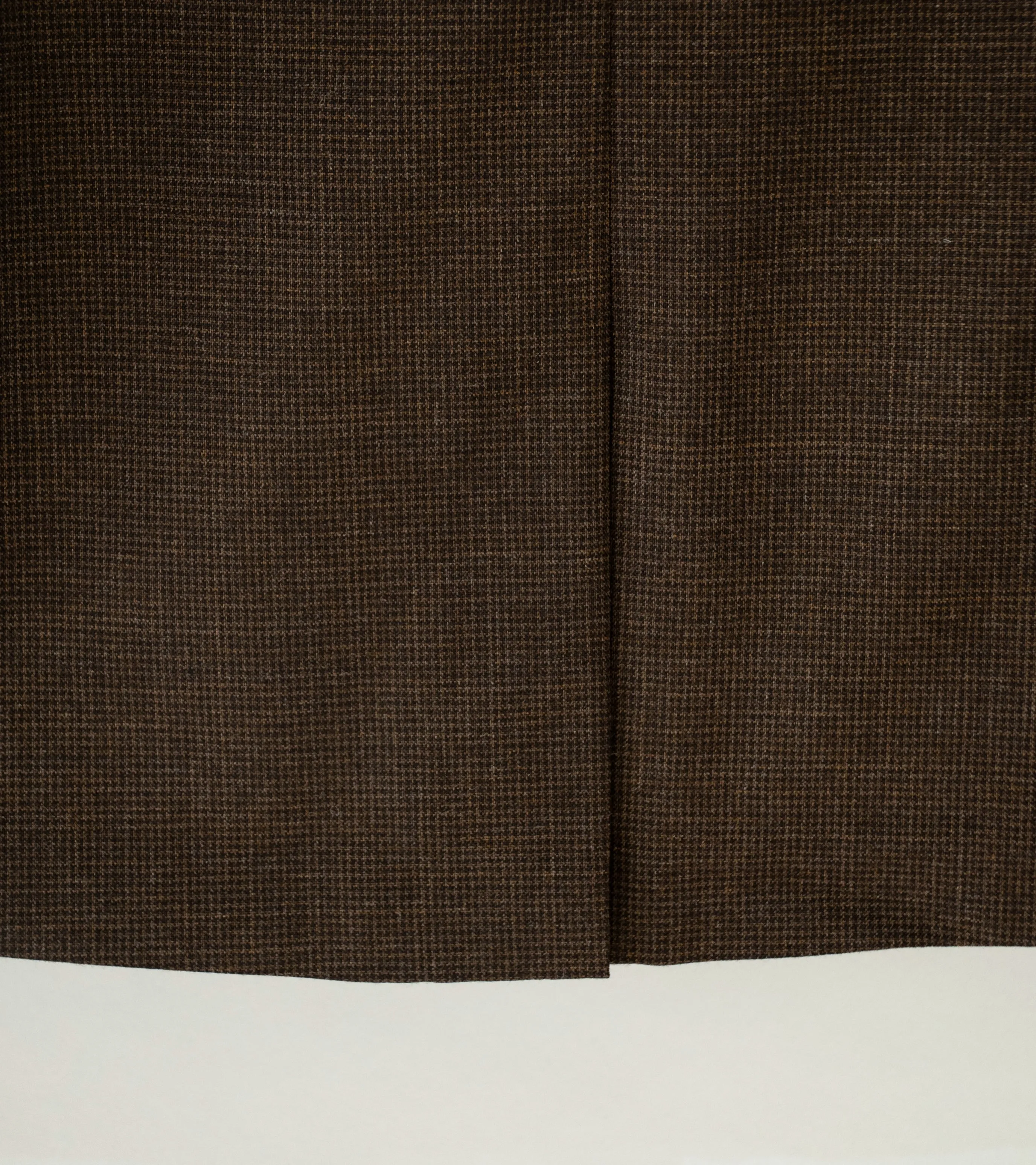 Evan Kinori 'Three Button Jacket' (Brown Fox Worsted Wool Puppytooth)