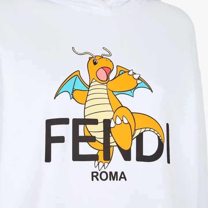 FENDI  |Monogram Street Style Long Sleeves Cotton Oversized Logo