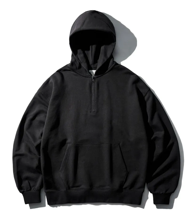 FP142  |【FEPL】★FLOW MINIMAL HALF ZIP-UP HOODIE