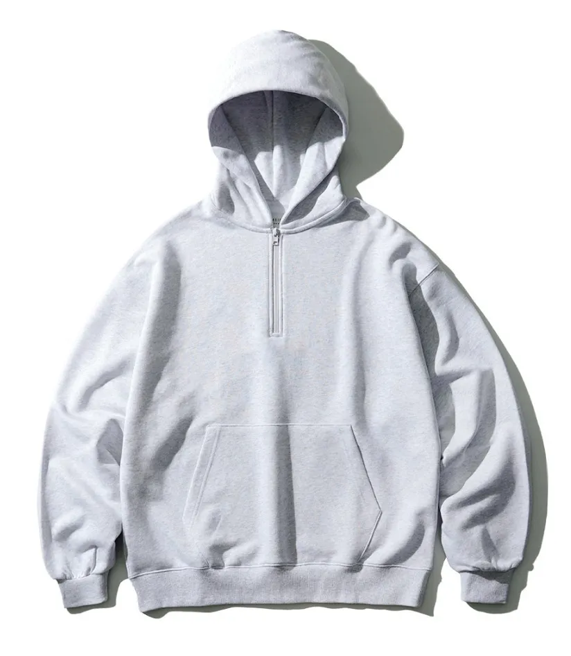 FP142  |【FEPL】★FLOW MINIMAL HALF ZIP-UP HOODIE