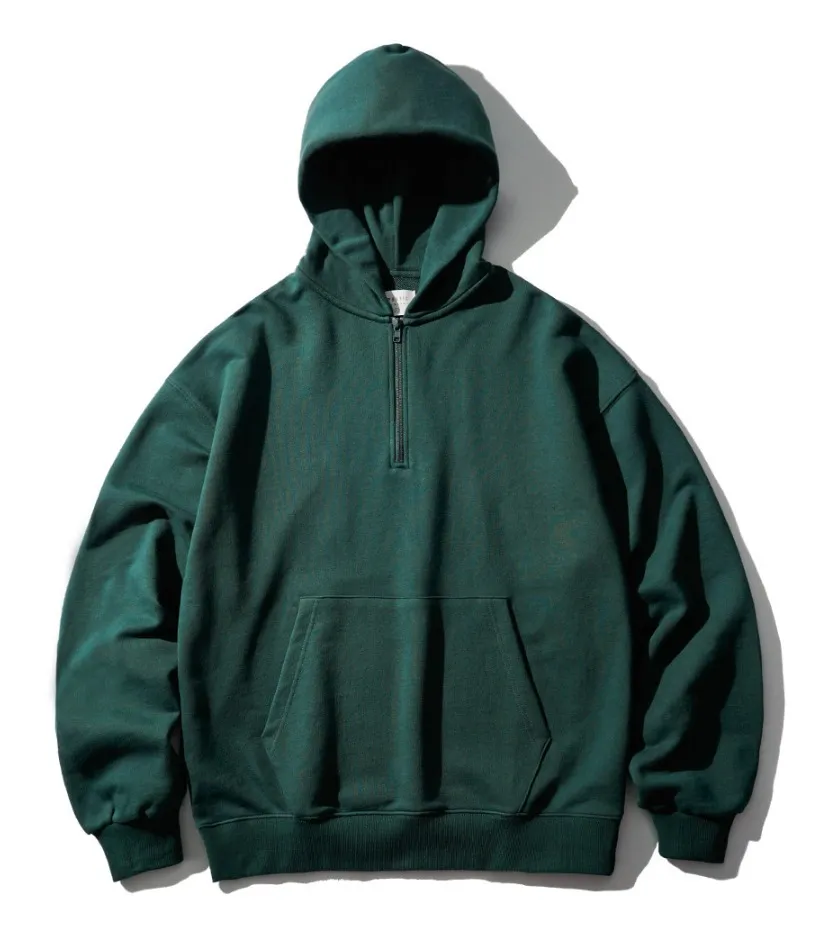 FP142  |【FEPL】★FLOW MINIMAL HALF ZIP-UP HOODIE