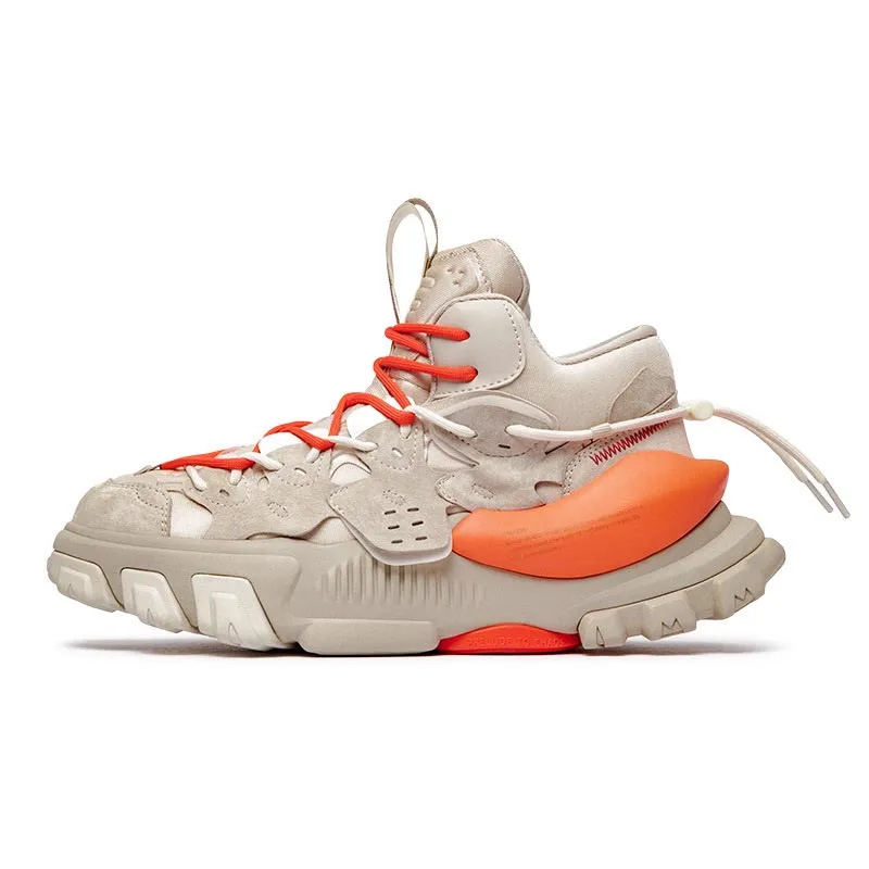 Functional Heightening Sneakers Apricot 