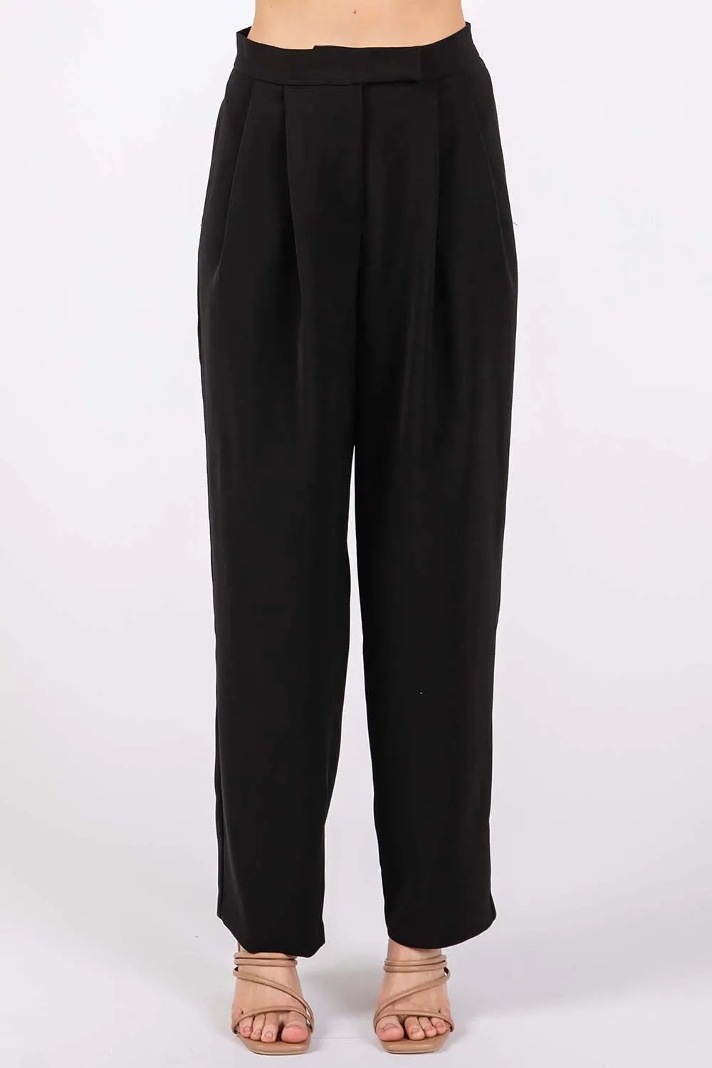 GeeGee High-Waisted Pleated Pants