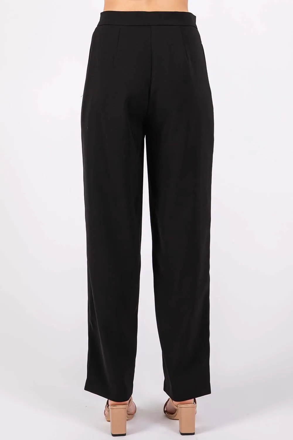 GeeGee High-Waisted Pleated Pants