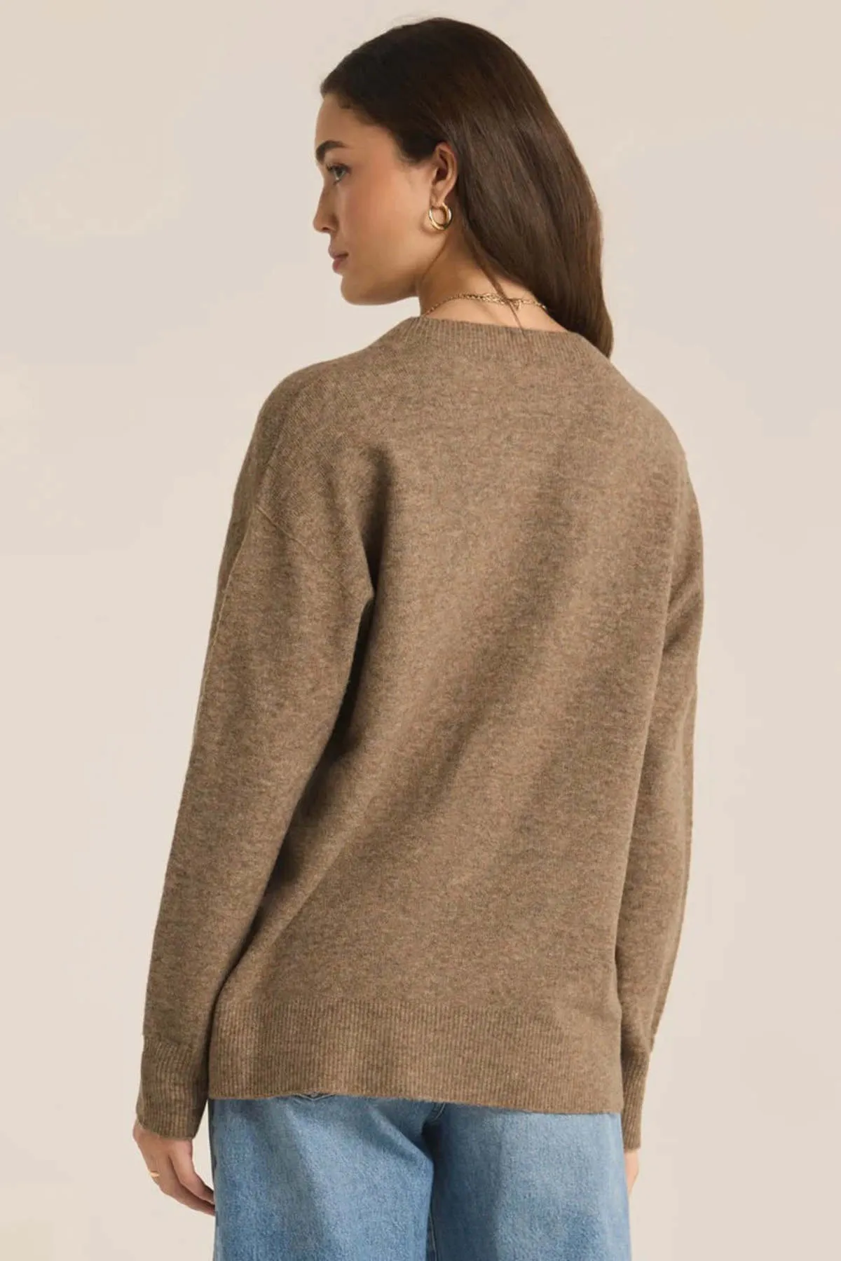 Gia Crew Neck Sweater - Chai