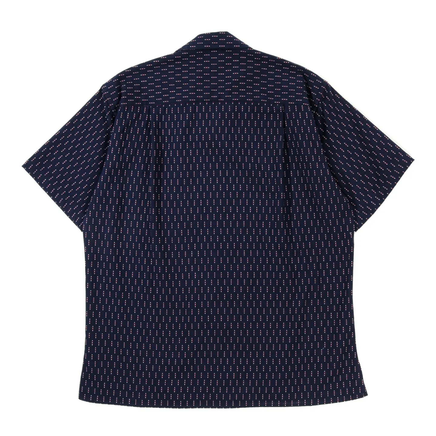 GITMAN VINTAGE CAMP SHIRT NAVY DEADSTOCK JAPANESE DOBBY