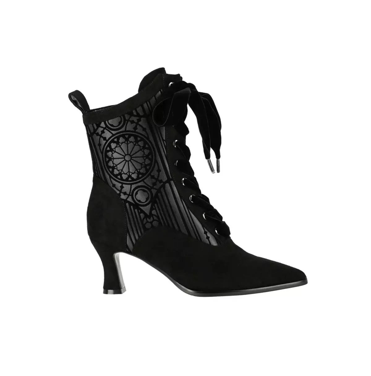 Goth Sanatorium Boots Lace Ankle Boots