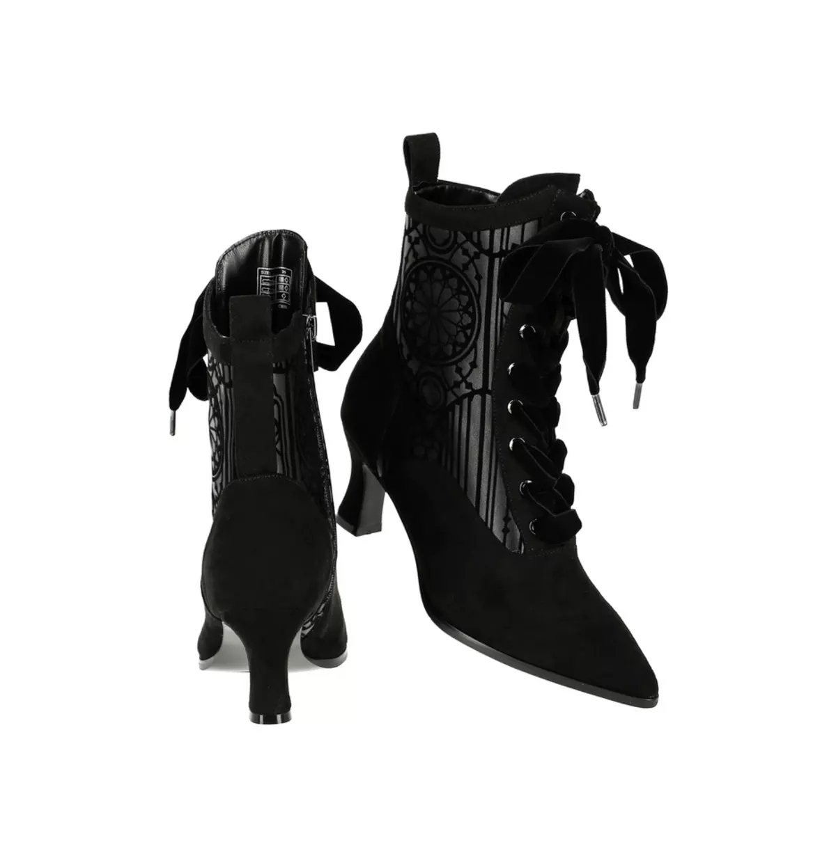 Goth Sanatorium Boots Lace Ankle Boots